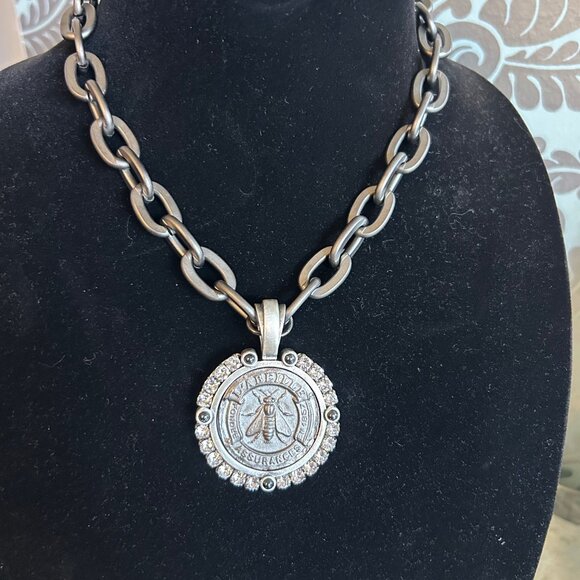 PR1680-ZJosephine GRAPHITE Necklace by FRENCH KANDE